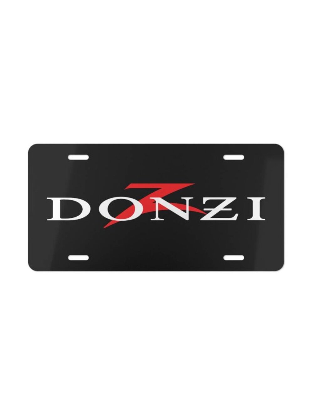 Donzi Boats Logo Vanity License Plate Retro Marine Performance Tag USA